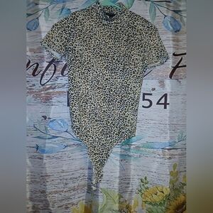 Audrey Leopard Print Bodysuit